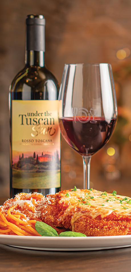 Chicken Parmigiana paired with Under the Tuscan Sun, Vino Rosso, Toscana
